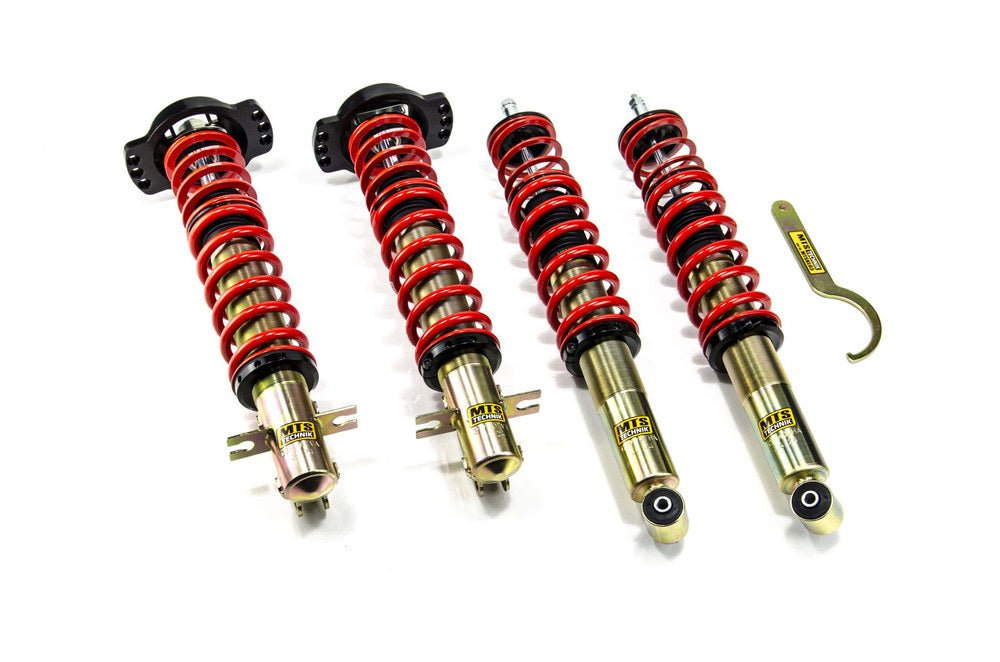 MTSGWVW85-C Comfort Coilover Kit w/ Camber Adjust Top Mounts (Gold) for Volkswagen SCIROCCO (53B) - MTS Technik UK - mtsgwvw85-c-volkswagen-scirocco-53b