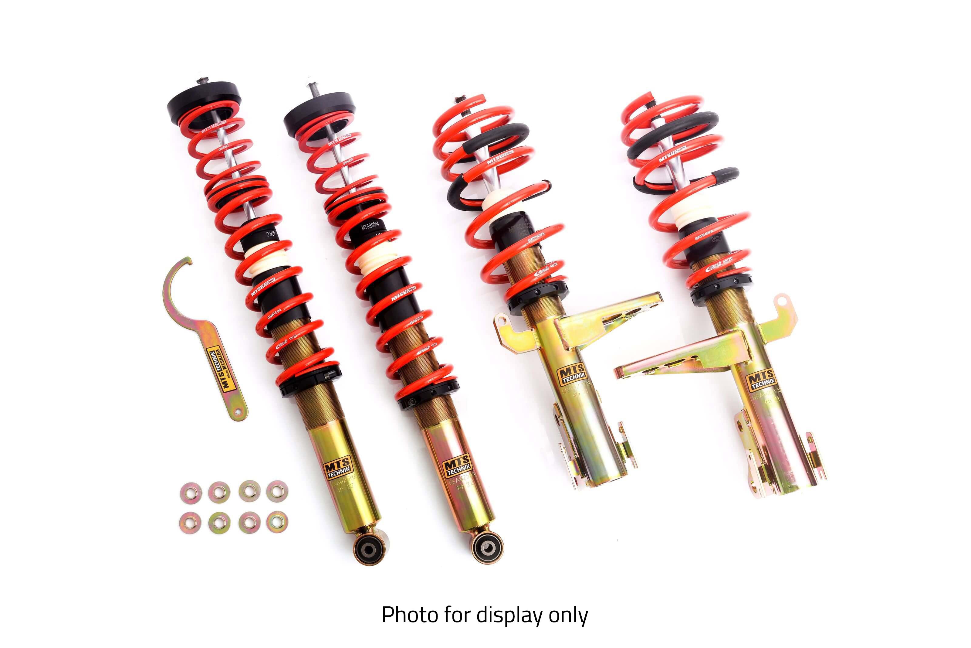 Comfort Coilover Kit w/ Camber Adjust Top Mounts (Gold) for Audi A1 Sportback (8X)