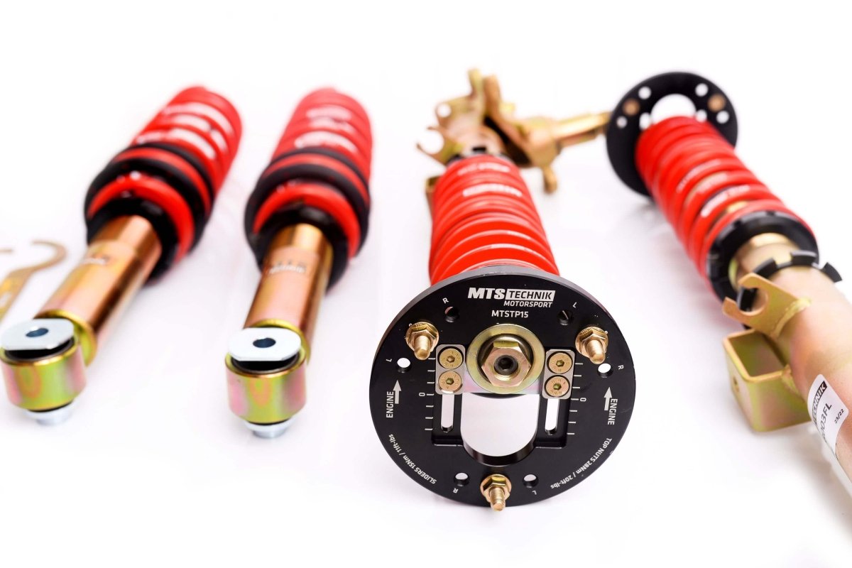Stance Coilover Kit w/ Camber Adjust Top Mounts (Gold) - Weld - In for BMW 5 (E34) - MTS Technik UK - mtsgwbm81-s-bmw-5-e34