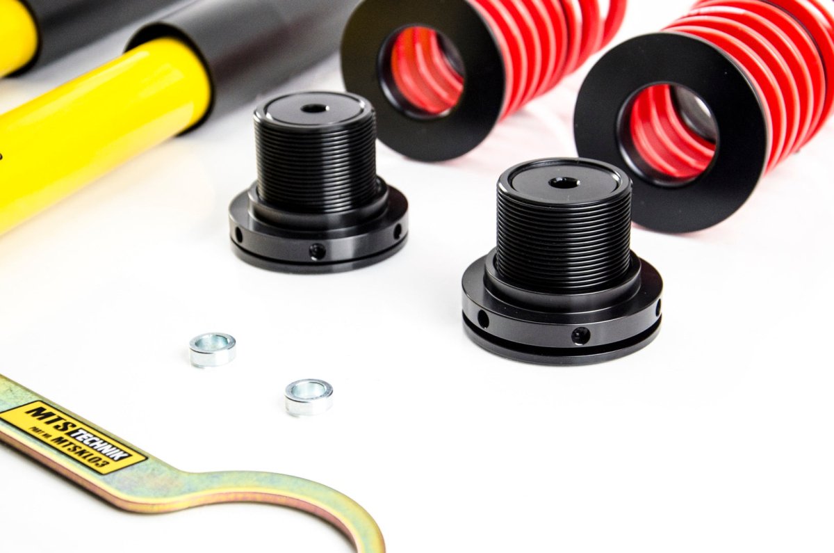 Stance Coilover Kit w/ Camber Adjust Top Mounts (Inox) for BMW 3 Compact (E36) - MTS Technik UK - xmtsgwbm117-s-bmw-3-compact-e36