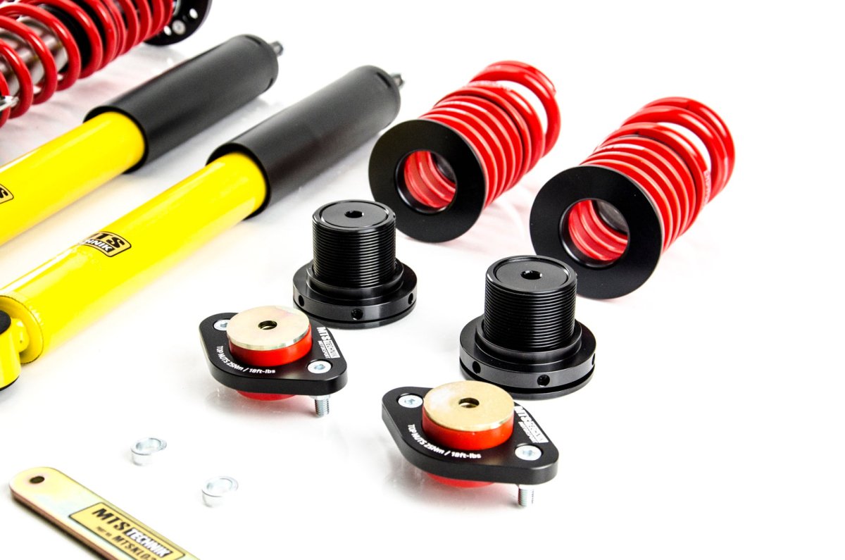 Stance Coilover Kit w/ Camber Adjust Top Mounts (Inox) for BMW 3 Compact (E36) - MTS Technik UK - xmtsgwbm99-s-bmw-3-compact-e36