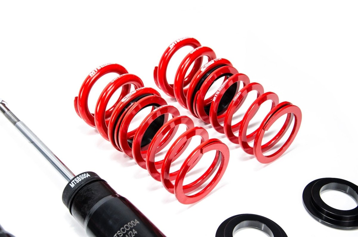 Stance Coilover Kit w/ Camber Adjust Top Mounts (Inox) for BMW 3 Compact (E46) - MTS Technik UK - xmtsgwbm100-s-bmw-3-compact-e46