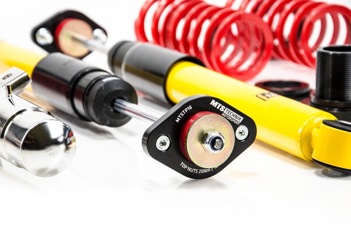 Stance Coilover Kit w/ Camber Adjust Top Mounts (Inox) for BMW 3 Convertible (E46) - MTS Technik UK - xmtsgwbm100-s-bmw-3-convertible-e46