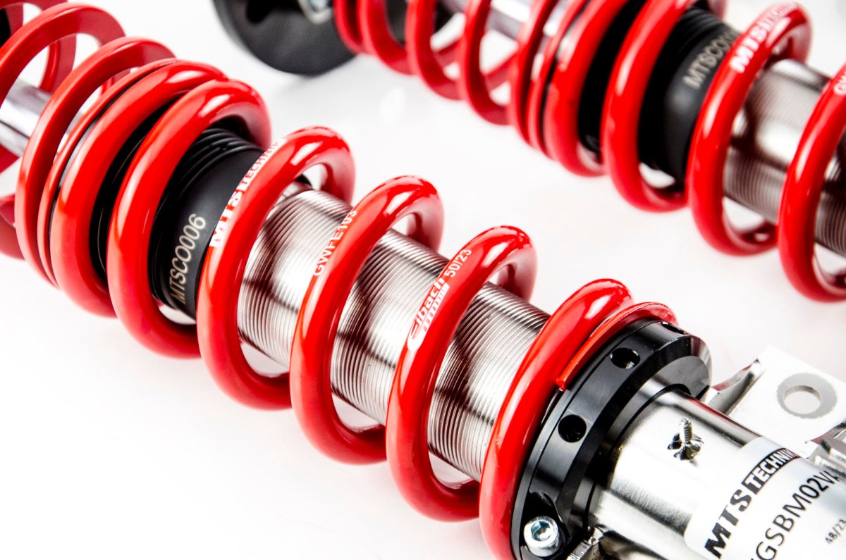 Stance Coilover Kit w/ Camber Adjust Top Mounts (Inox) for BMW 3 Coupe (E36) - MTS Technik UK - xmtsgwbm98-s-bmw-3-coupe-e36