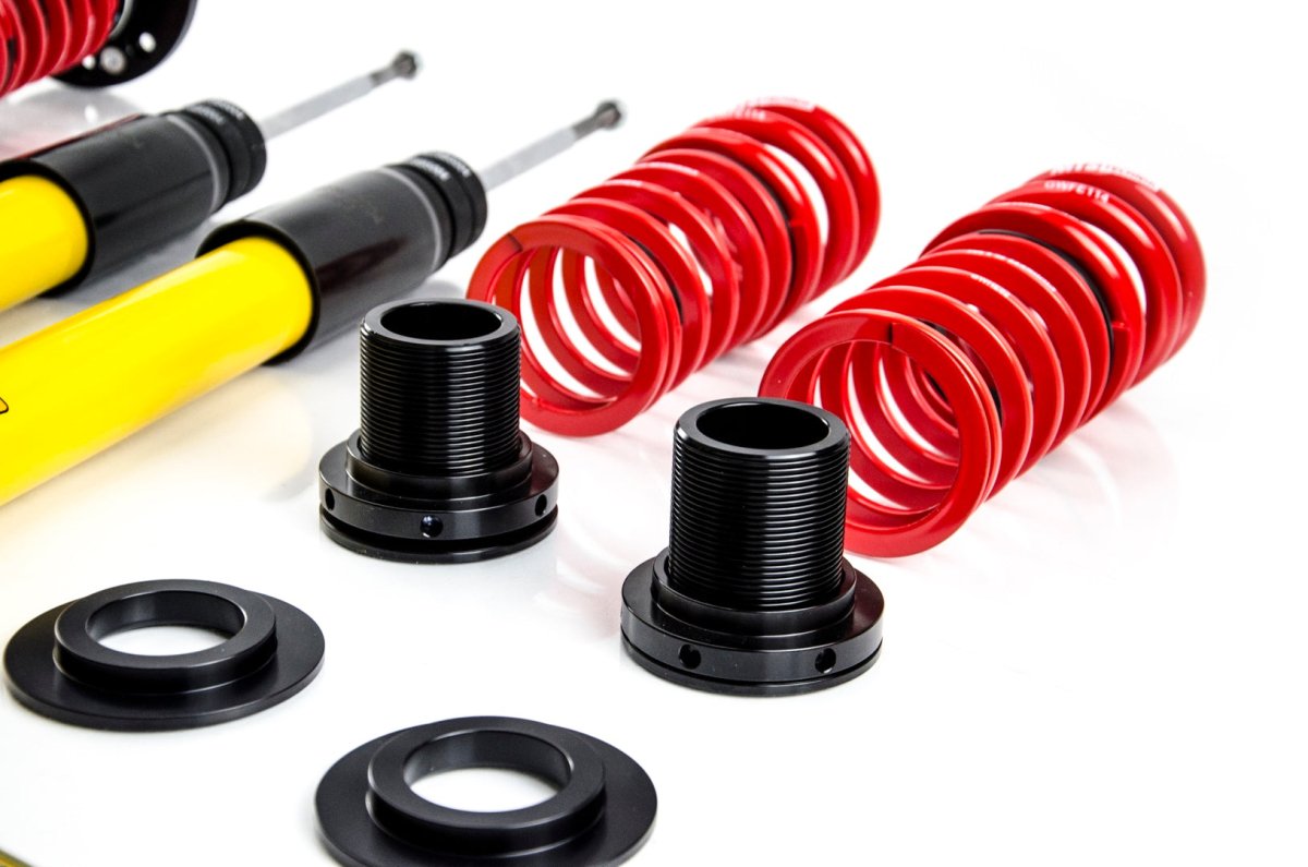 Stance Coilover Kit w/ Camber Adjust Top Mounts (Inox) for BMW 3 (E36) - MTS Technik UK - xmtsgwbm116-s-bmw-3-e36