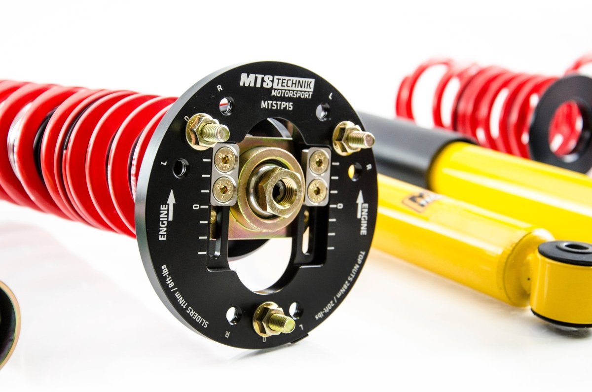 Stance Coilover Kit w/ Camber Adjust Top Mounts (Inox) - Weld - In for BMW 3 (E30) - MTS Technik UK - xmtsgwbm15-s-bmw-3-e30
