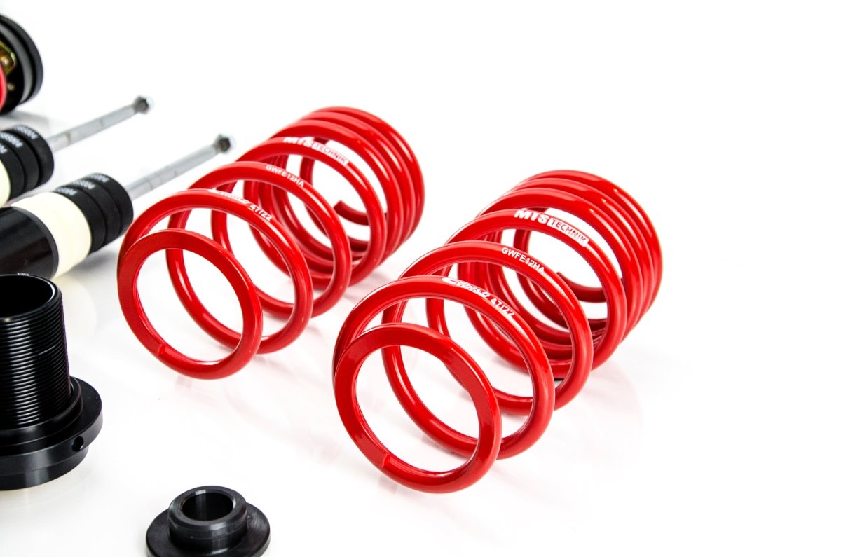 Street Coilover Kit w/ Camber Adjust Top Mounts (Gold) for Audi A1 Sportback (8X) - MTS Technik UK - mtsgwvw97-audi-a1-sportback-8x
