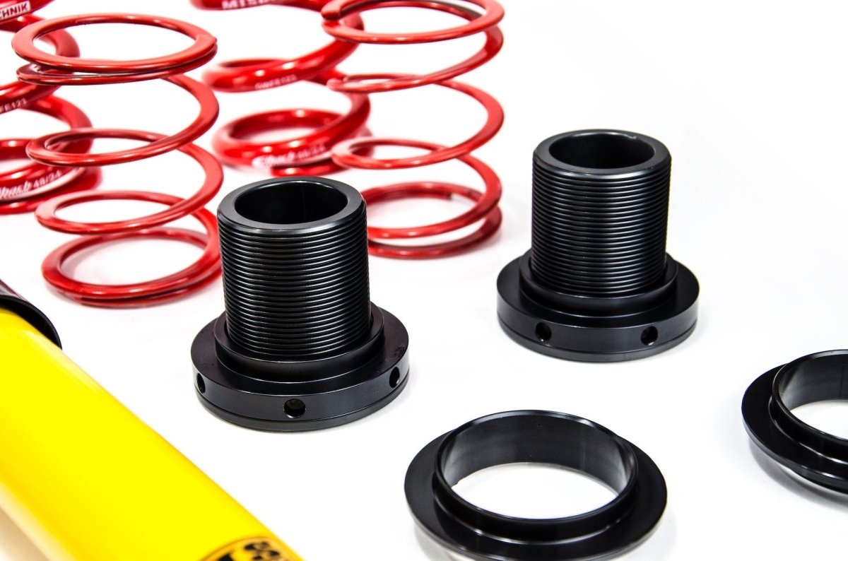 Street Coilover Kit w/ Camber Adjust Top Mounts (Gold) for BMW 3 Compact (E46) - MTS Technik UK - mtsgwbm100-bmw-3-compact-e46