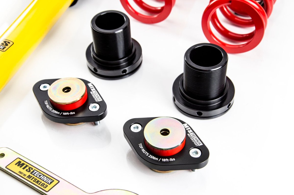 Street Coilover Kit w/ Camber Adjust Top Mounts (Gold) for BMW 3 Coupe (E36) - MTS Technik UK - mtsgwbm98-bmw-3-coupe-e36
