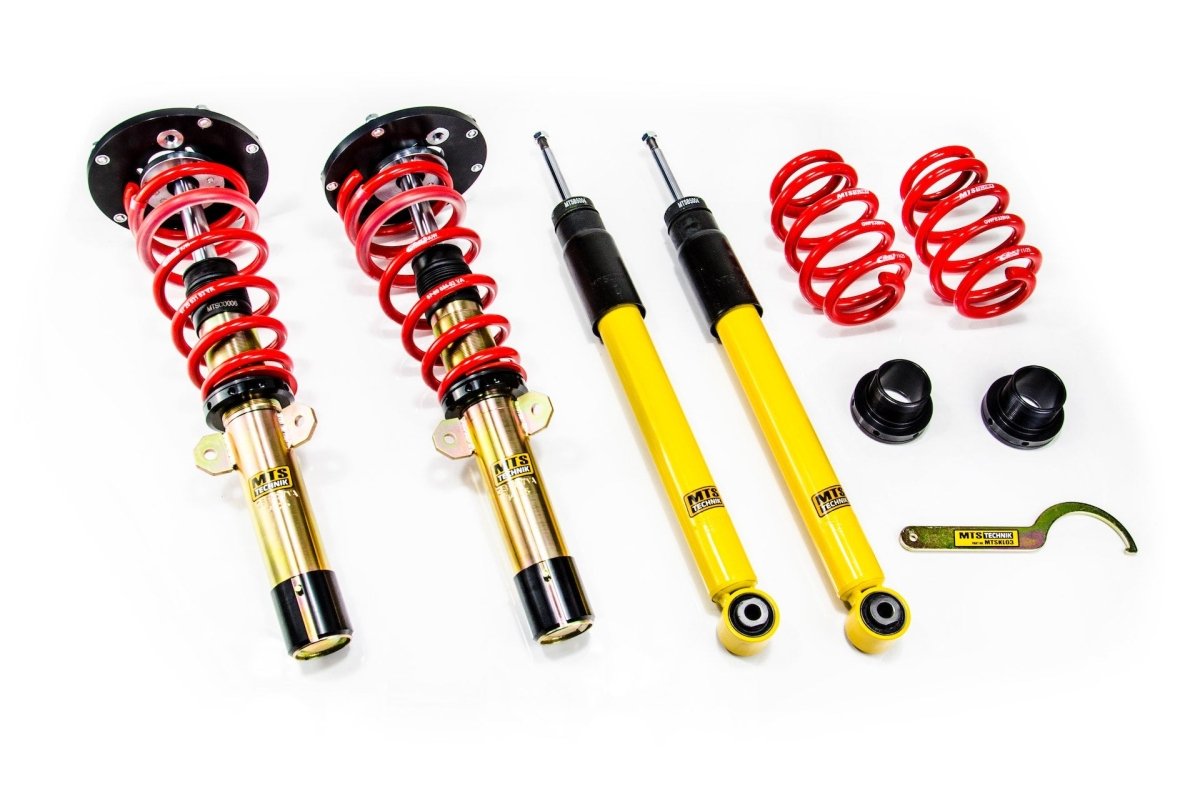 Street Coilover Kit w/ Camber Adjust Top Mounts (Gold) for BMW X1 (F48) - MTS Technik UK - mtsgwbm129-bmw-x1-f48