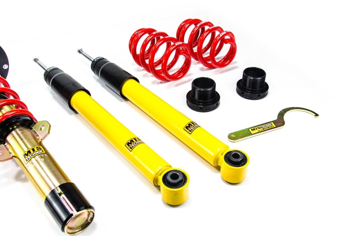 Street Coilover Kit w/ Camber Adjust Top Mounts (Gold) for BMW X1 (F48) - MTS Technik UK - mtsgwbm129-bmw-x1-f48