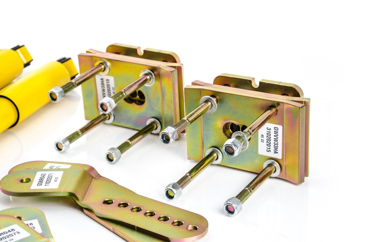 Street Coilover Kit w/ Camber Adjust Top Mounts (Gold) for Volkswagen CADDY Mk3 Box Body/MPV (2K/2C) - MTS Technik UK - mtsgwvw93-volkswagen-caddy-mk3-box-bodympv-2k2c