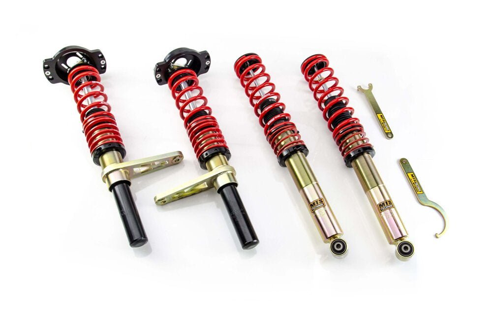 Street Coilover Kit w/ Camber Adjust Top Mounts (Gold) - Weld-In for Audi 80 B1 Saloon (80/82) - MTS Technik UK - mtsgwau73-audi-80-b1-saloon-8082