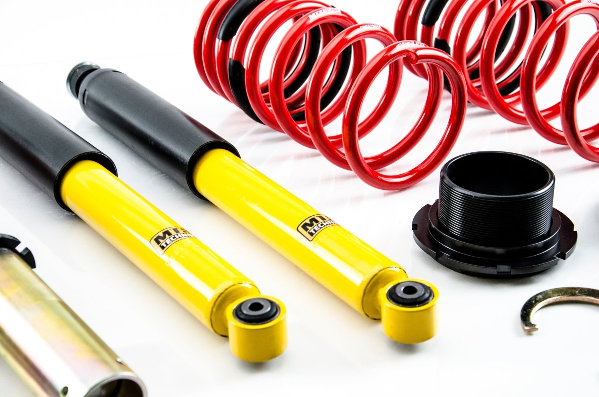 Street Coilover Kit w/ Camber Adjust Top Mounts (Gold) - Weld - In for BMW 1502 - 2002 Convertible (E10) - MTS Technik UK - mtsgwbm54-bmw-1502-2002-convertible-e10