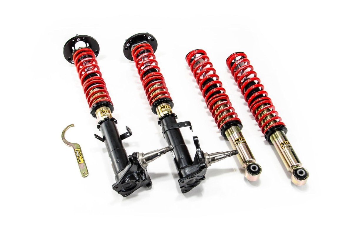Street Coilover Kit w/ Camber Adjust Top Mounts (Gold) - Weld - In for BMW 2500 - 3.3 (E3) - MTS Technik UK - mtsgwbm92-bmw-2500-33-e3