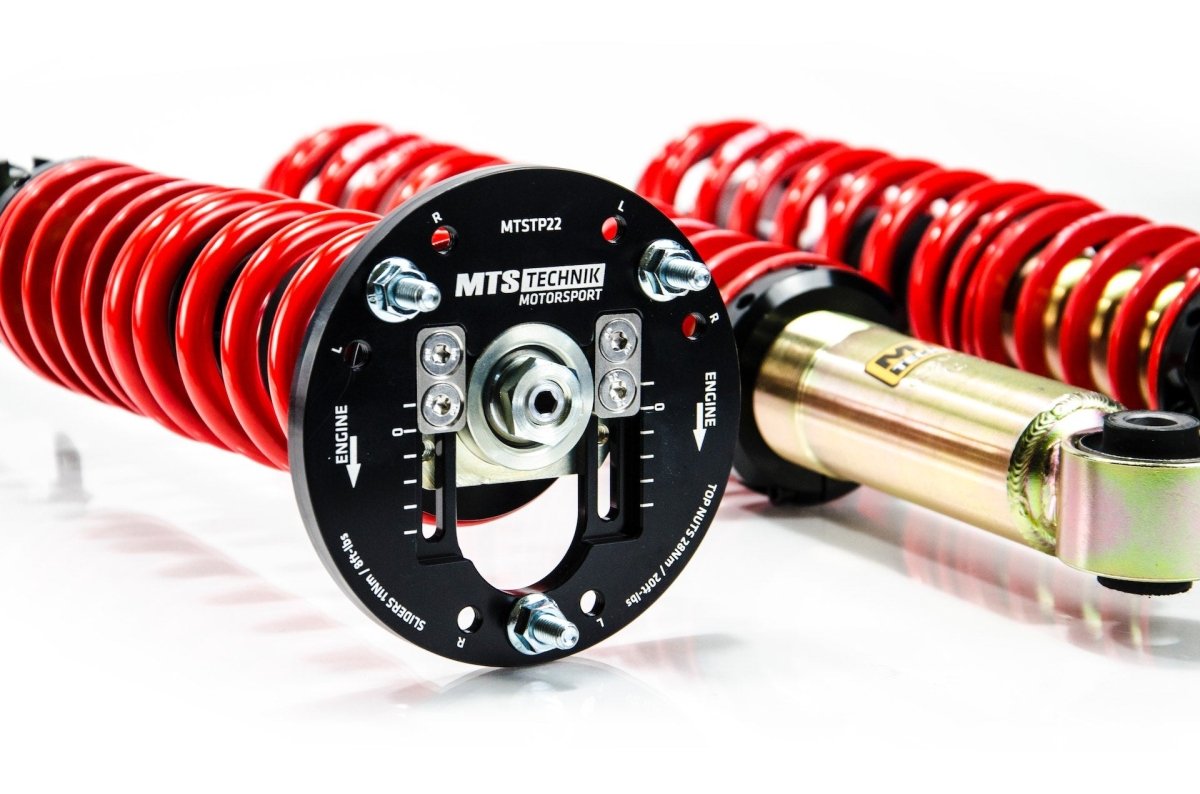 Street Coilover Kit w/ Camber Adjust Top Mounts (Gold) - Weld - In for BMW 2500 - 3.3 (E3) - MTS Technik UK - mtsgwbm92-bmw-2500-33-e3
