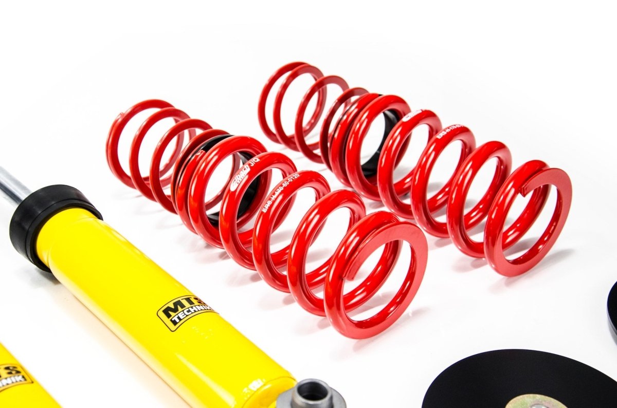 Street Coilover Kit w/ Camber Adjust Top Mounts (Gold) - Weld - In for BMW 3 Convertible (E30) - MTS Technik UK - mtsgwbm11-bmw-3-convertible-e30