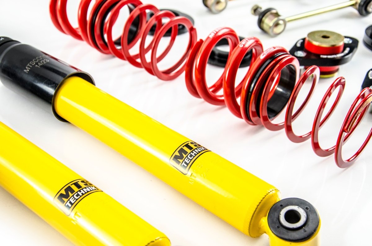 Street Coilover Kit w/ Camber Adjust Top Mounts (Gold) - Weld - In for BMW 3 Convertible (E30) - MTS Technik UK - mtsgwbm11-bmw-3-convertible-e30