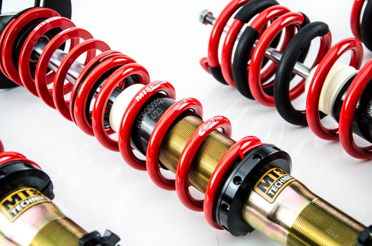 Street Coilover Kit w/ Camber Adjust Top Mounts (Gold) - Weld - In for BMW 3 (E21) - MTS Technik UK - mtsgwbm83-bmw-3-e21