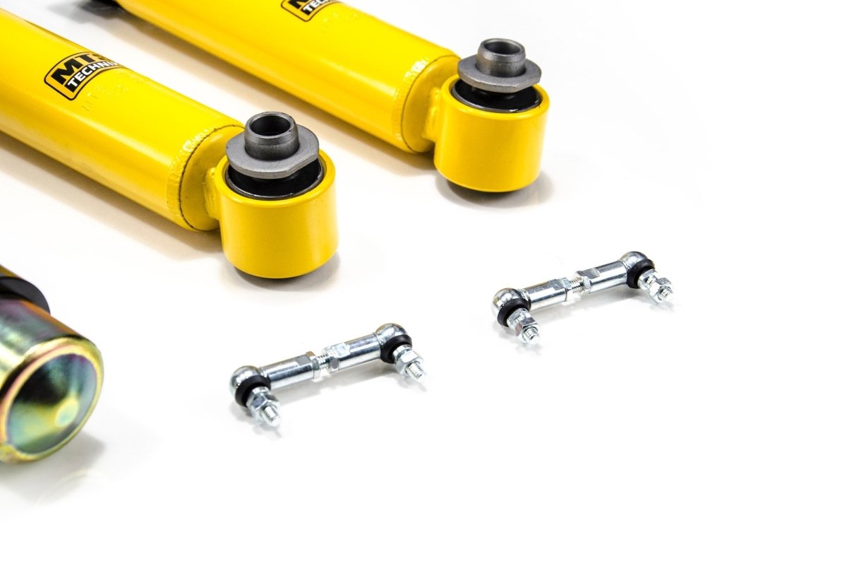 Street Coilover Kit w/ Camber Adjust Top Mounts (Gold) - Weld - In for BMW 3 (E30) - MTS Technik UK - mtsgwbm11-bmw-3-e30