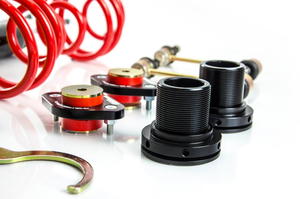Street Coilover Kit w/ Camber Adjust Top Mounts (Gold) - Weld - In for BMW 3 (E30) - MTS Technik UK - mtsgwbm11-bmw-3-e30