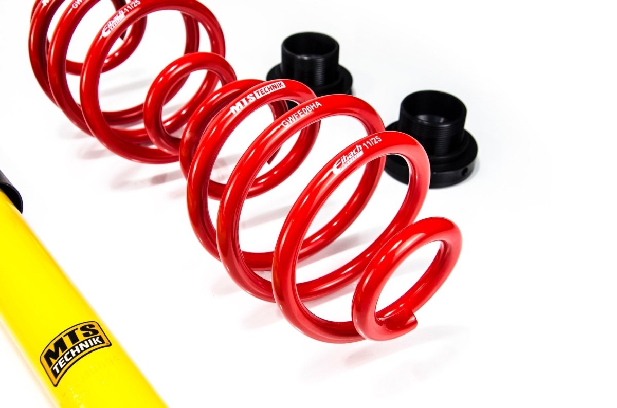 Street Coilover Kit w/ Camber Adjust Top Mounts (Gold) - Weld - In for BMW 3 (E30) - MTS Technik UK - mtsgwbm102-bmw-3-e30