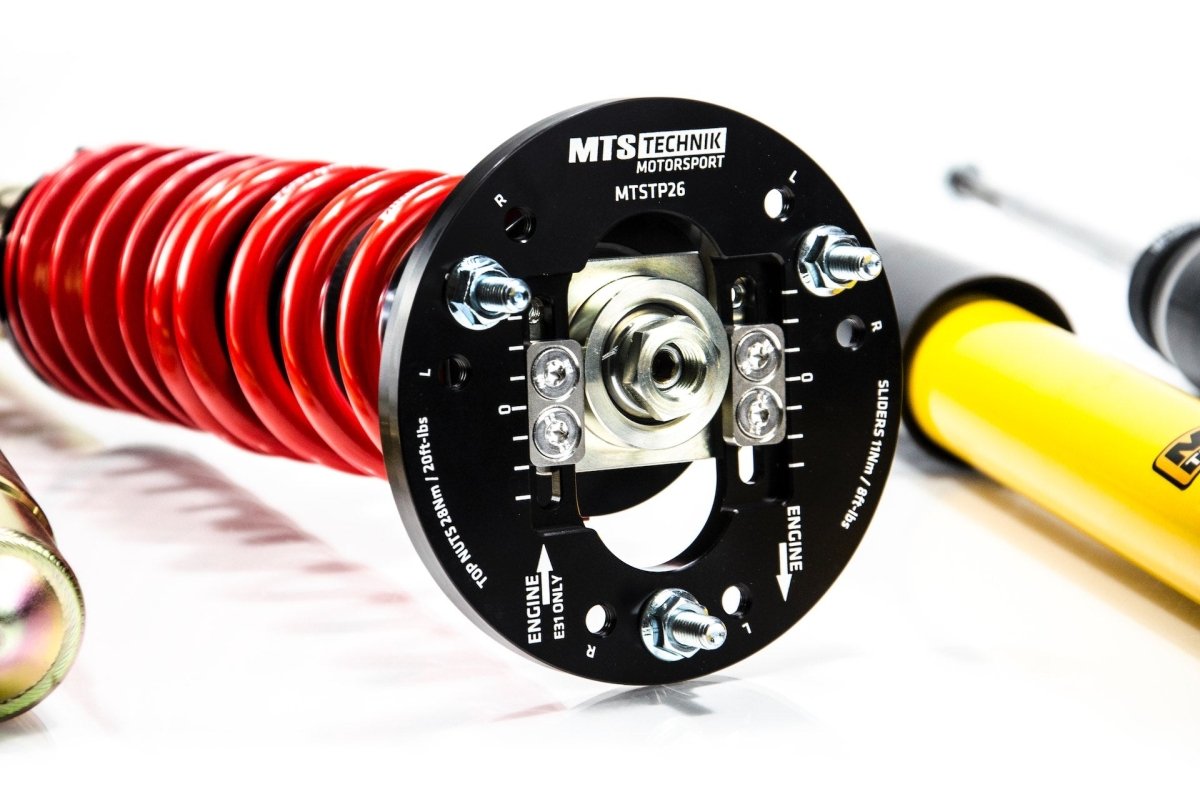 Street Coilover Kit w/ Camber Adjust Top Mounts (Gold) - Weld - In for BMW 3 Touring (E30) - MTS Technik UK - mtsgwbm11-bmw-3-touring-e30
