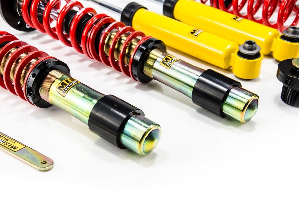 Street Coilover Kit w/ Camber Adjust Top Mounts (Gold) - Weld - In for BMW 3 Touring (E30) - MTS Technik UK - mtsgwbm11-bmw-3-touring-e30