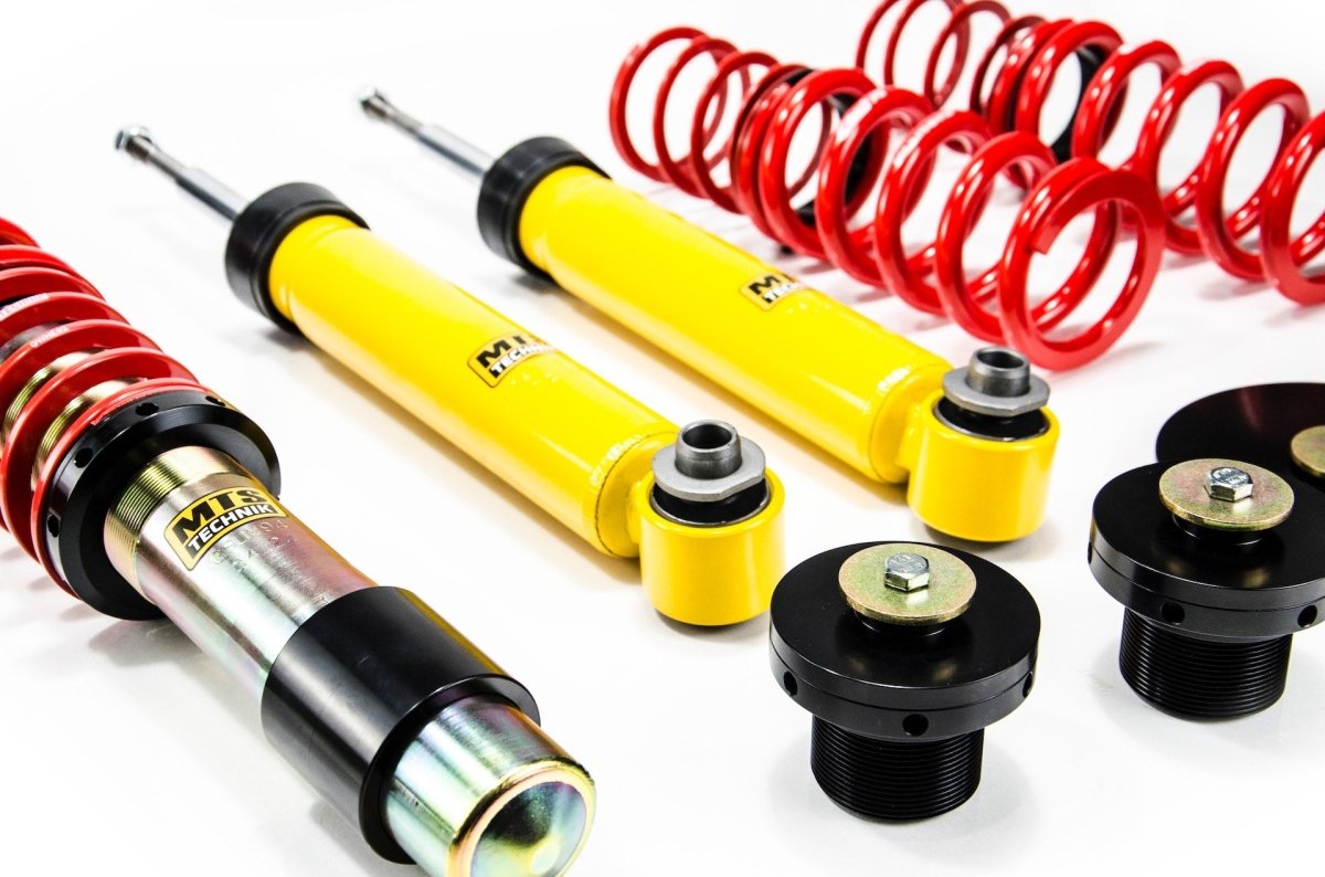 Street Coilover Kit w/ Camber Adjust Top Mounts (Gold) - Weld - In for BMW 3 Touring (E30) - MTS Technik UK - mtsgwbm11-bmw-3-touring-e30