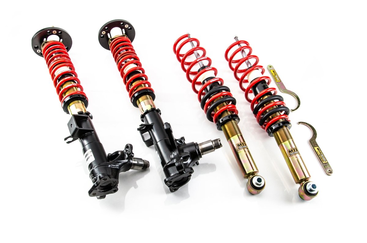 Street Coilover Kit w/ Camber Adjust Top Mounts (Gold) - Weld - In for BMW 5 (E34) - MTS Technik UK - mtsgwbm81-bmw-5-e34
