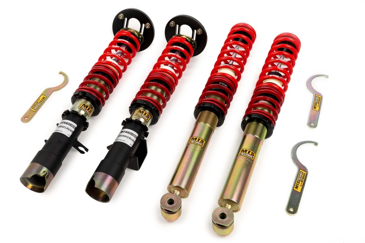 Street Coilover Kit w/ Camber Adjust Top Mounts (Gold) - Weld - In for BMW 5 (E34) - MTS Technik UK - mtsgwbm14-bmw-5-e34