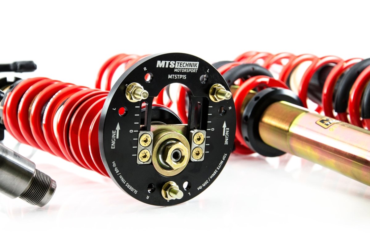 Street Coilover Kit w/ Camber Adjust Top Mounts (Gold) - Weld - In for BMW 5 Touring (E34) - MTS Technik UK - mtsgwbm81-bmw-5-touring-e34