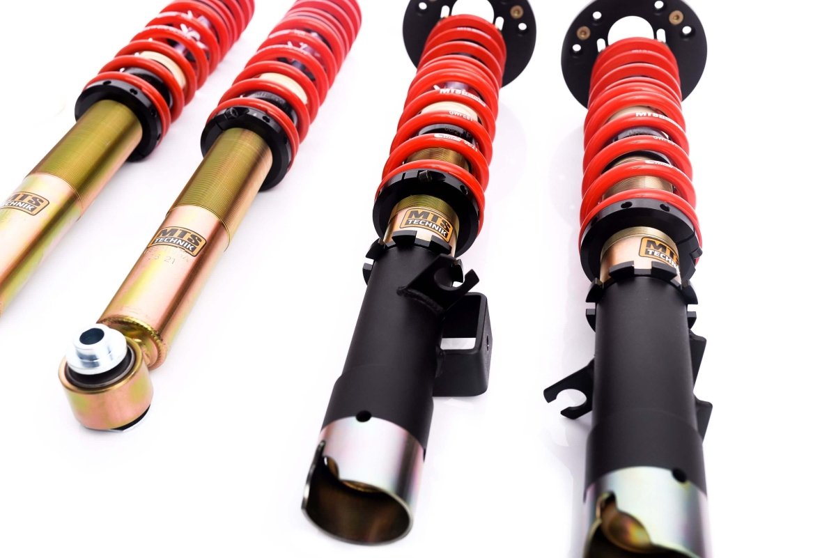 Street Coilover Kit w/ Camber Adjust Top Mounts (Gold) - Weld - In for BMW 6 (E24) - MTS Technik UK - mtsgwbm19-bmw-6-e24