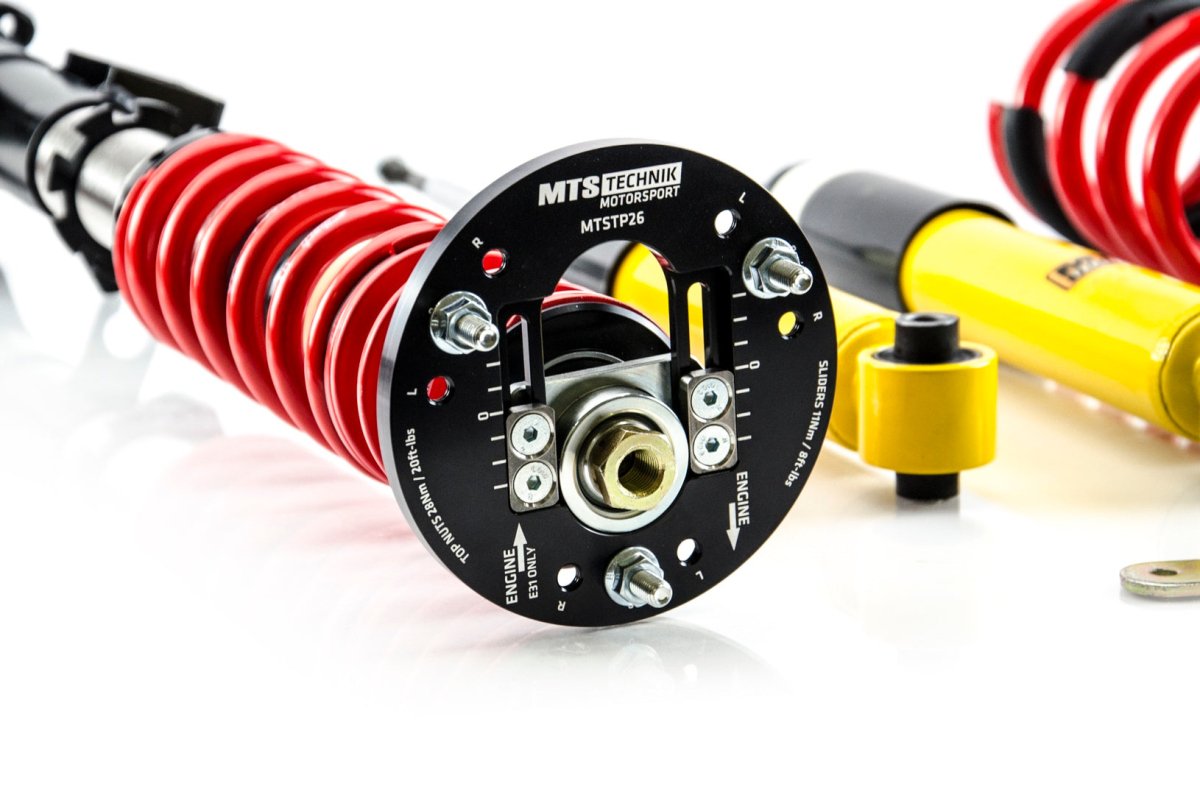 Street Coilover Kit w/ Camber Adjust Top Mounts (Gold) - Weld - In for BMW 8 (E31) - MTS Technik UK - mtsgwbm90-bmw-8-e31