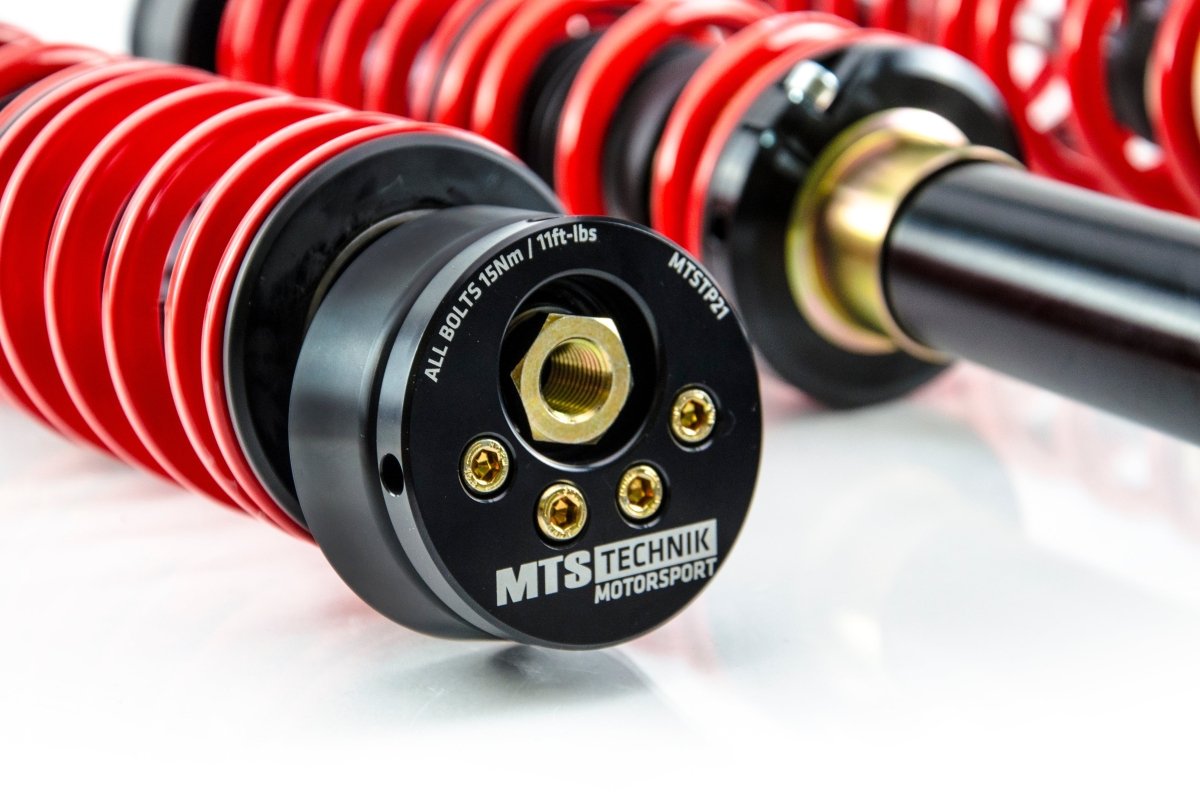 Street Coilover Kit w/ Camber Adjust Top Mounts (Gold) - Weld - In for Volkswagen SANTANA (32B) - MTS Technik UK - mtsgwvw112-volkswagen-santana-32b