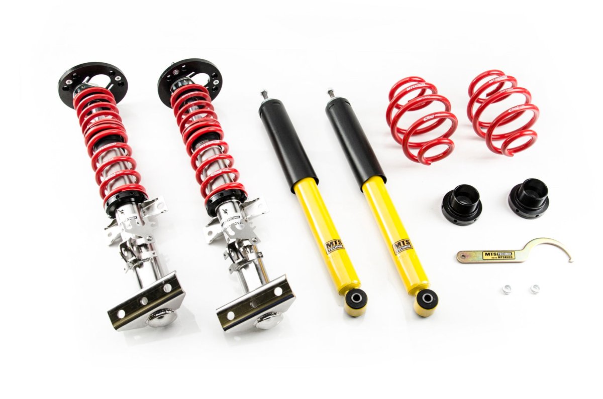 Street Coilover Kit w/ Camber Adjust Top Mounts (Inox) for BMW Z3 Roadster (E36) - MTS Technik UK - xmtsgwbm117-bmw-z3-roadster-e36