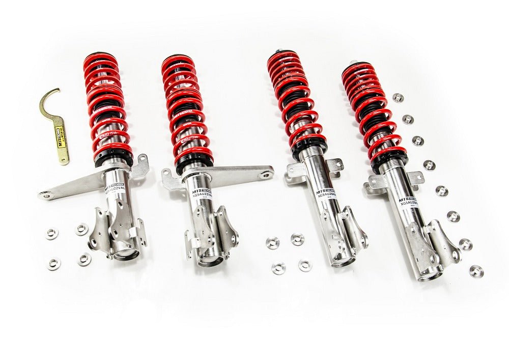 XMTSGWAU32 Street Coilover Kit (Inox) for Audi 80 B3 Saloon (89/8A) - MTS Technik UK - xmtsgwau32-audi-80-b3-saloon-898a