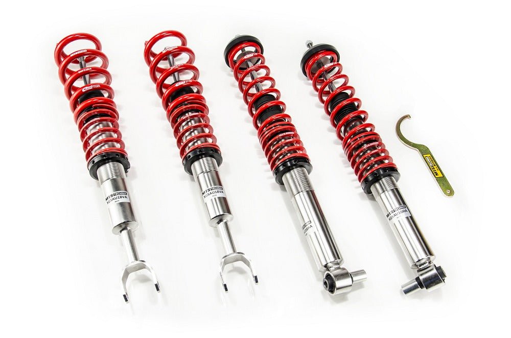 XMTSGWAU52-C Comfort Coilover Kit (Inox) for Audi A4 B5 (8D) - MTS Technik UK - xmtsgwau52-c-audi-a4-b5-8d