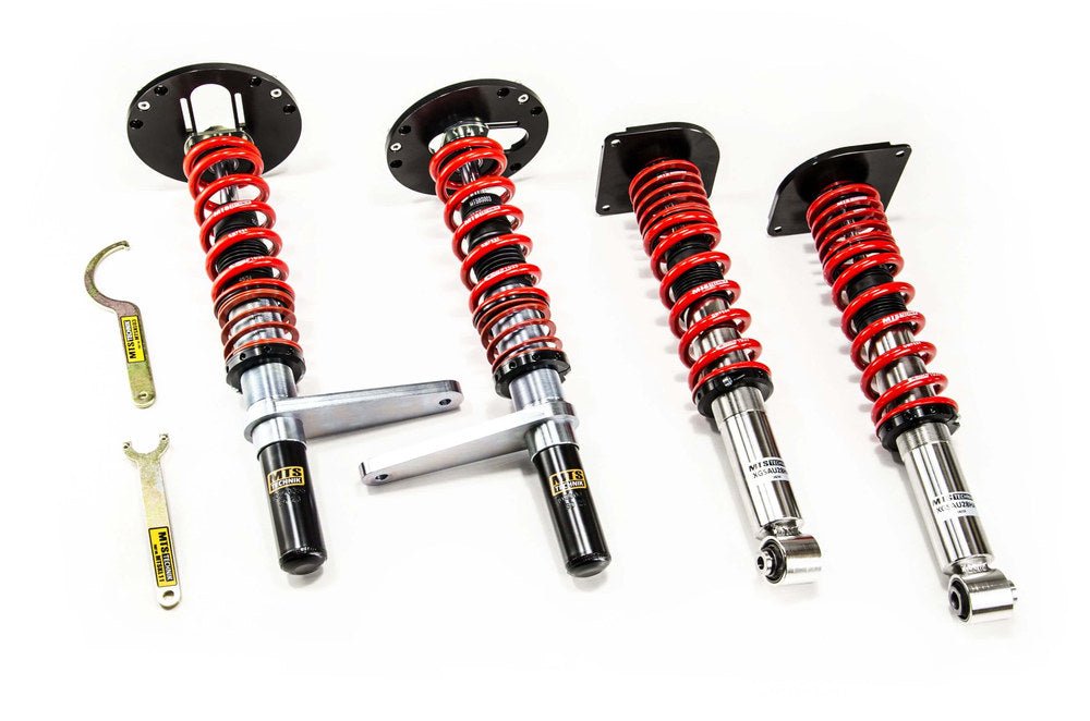 XMTSGWAU65 Street Coilover Kit w/ Camber Adjust Top Mounts (Inox) for Audi A6 C4 (4A) - MTS Technik UK - xmtsgwau65-audi-a6-c4-4a