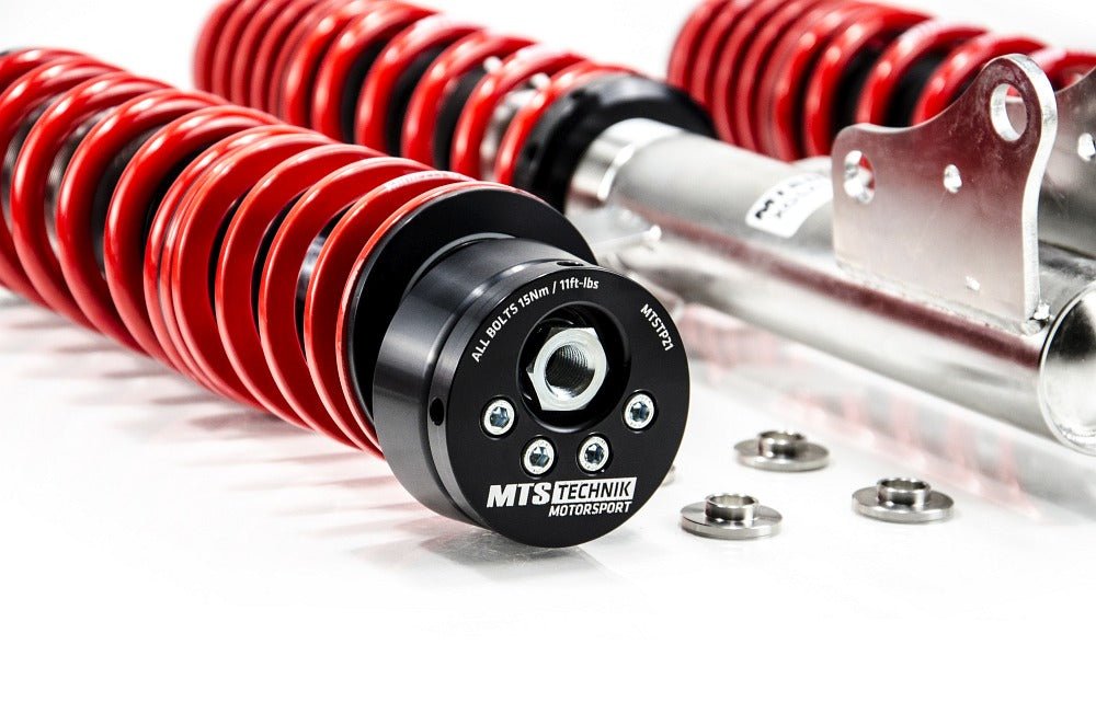 XMTSGWAU70 Street Coilover Kit w/ Camber Adjust Top Mounts (Inox) for Audi 90 B3 (89/8A) - MTS Technik UK - xmtsgwau70-audi-90-b3-898a