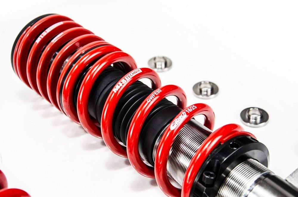 XMTSGWAU70 Street Coilover Kit w/ Camber Adjust Top Mounts (Inox) for Audi 90 B3 (89/8A) - MTS Technik UK - xmtsgwau70-audi-90-b3-898a