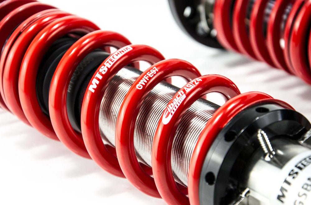 XMTSGWBM117 Street Coilover Kit w/ Camber Adjust Top Mounts (Inox) for BMW 3 Compact (E36) - MTS Technik UK - xmtsgwbm117-bmw-3-compact-e36