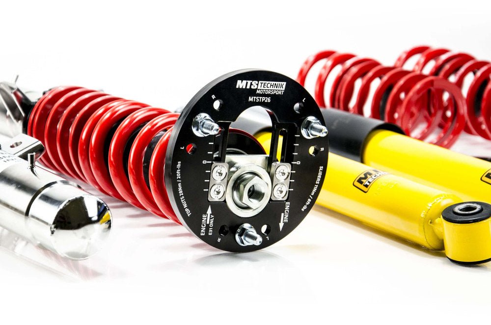 XMTSGWBM118-S Stance Coilover Kit w/ Camber Adjust Top Mounts (Inox) for BMW 3 (E46) - MTS Technik UK - xmtsgwbm118-s-bmw-3-e46