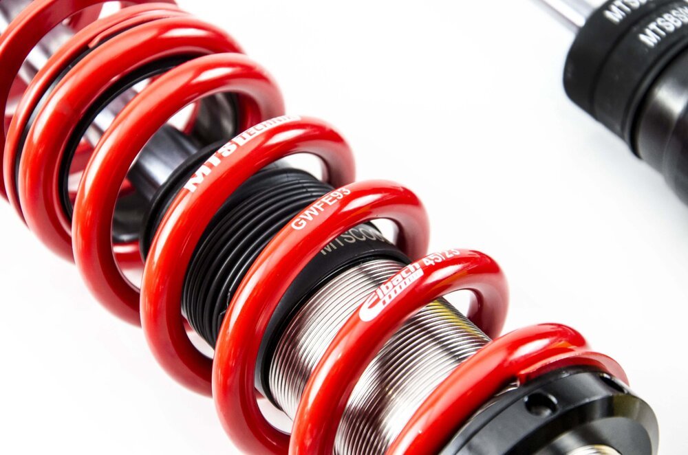 XMTSGWBM118 Street Coilover Kit w/ Camber Adjust Top Mounts (Inox) for BMW 3 Compact (E46) - MTS Technik UK - xmtsgwbm118-bmw-3-compact-e46