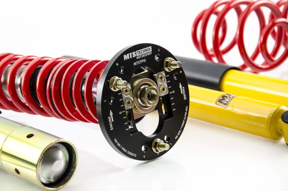 XMTSGWBM15-C Comfort Coilover Kit w/ Camber Adjust Top Mounts (Inox) for BMW 3 (E30) - MTS Technik UK - xmtsgwbm15-c-bmw-3-e30