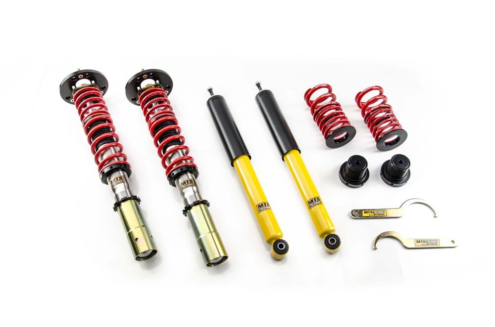 XMTSGWBM15-S Stance Coilover Kit w/ Camber Adjust Top Mounts (Inox) for BMW 3 (E30) - MTS Technik UK - xmtsgwbm15-s-bmw-3-e30