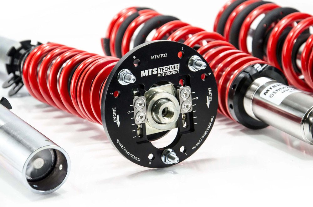 XMTSGWBM16 Street Coilover Kit w/ Camber Adjust Top Mounts (Inox) for BMW 3 (E21) - MTS Technik UK - xmtsgwbm16-bmw-3-e21