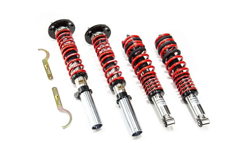 XMTSGWBM16 Street Coilover Kit w/ Camber Adjust Top Mounts (Inox) for BMW 3 (E21) - MTS Technik UK - xmtsgwbm16-bmw-3-e21