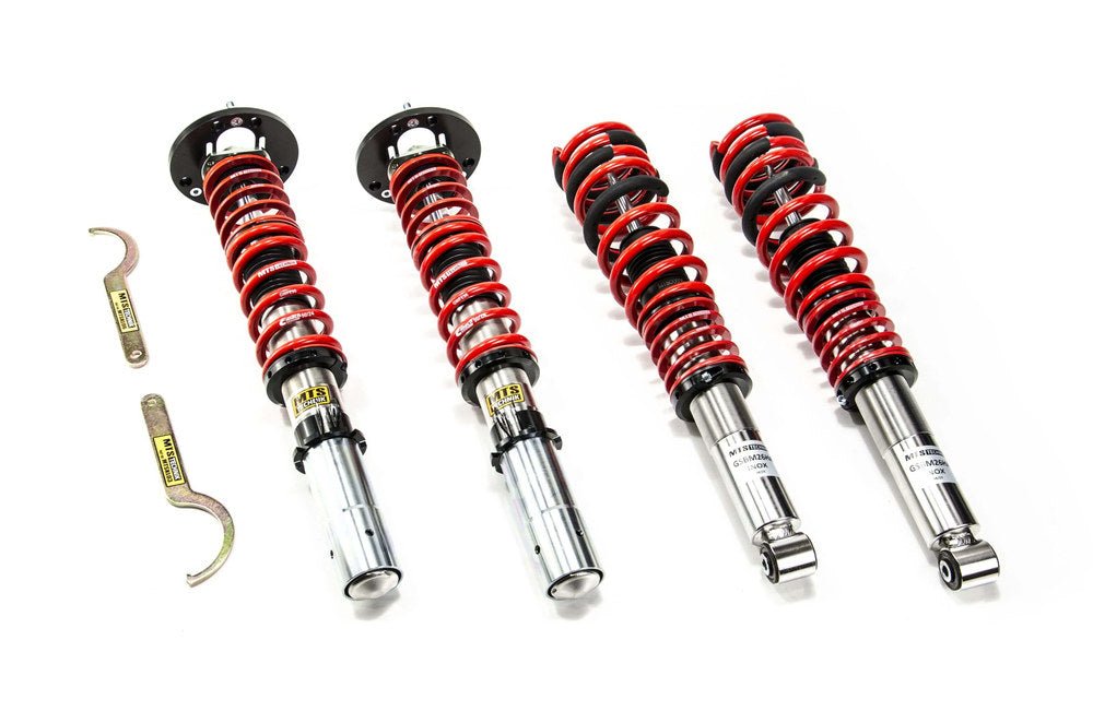 XMTSGWBM17 Street Coilover Kit w/ Camber Adjust Top Mounts (Inox) for BMW 3 (E21) - MTS Technik UK - xmtsgwbm17-bmw-3-e21