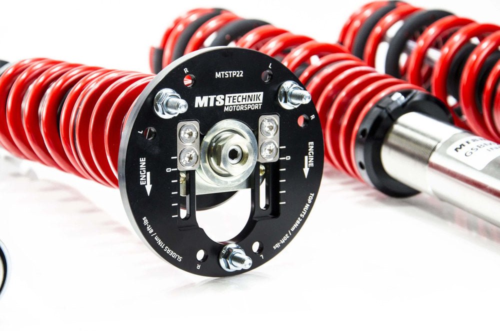 XMTSGWBM17 Street Coilover Kit w/ Camber Adjust Top Mounts (Inox) for BMW 3 (E21) - MTS Technik UK - xmtsgwbm17-bmw-3-e21